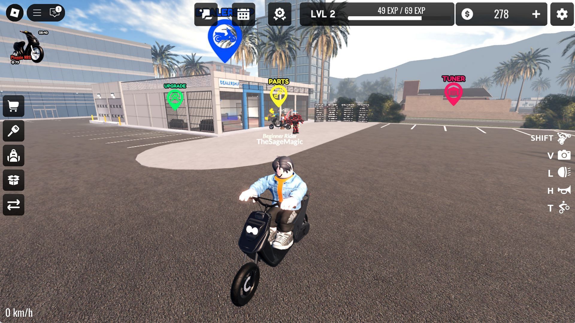 Get on your favorite bike (Image via Roblox)